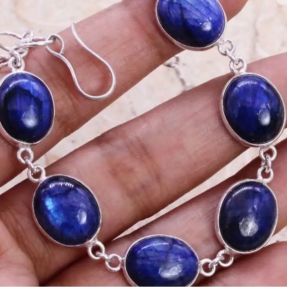 Labradorite silver bracelet - Picture 5 of 5